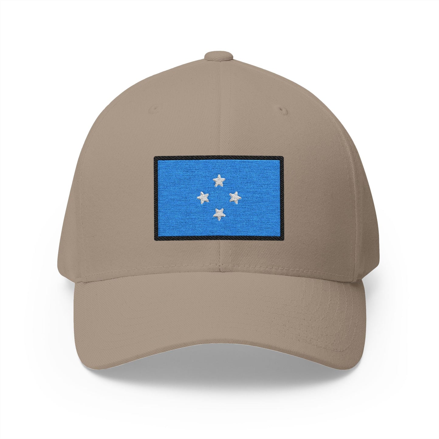 Flag: Micronesia Emoji Khaki Cap – Premium by Capmoji
