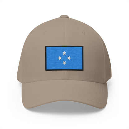 Flag: Micronesia Emoji Khaki Cap – Premium by Capmoji