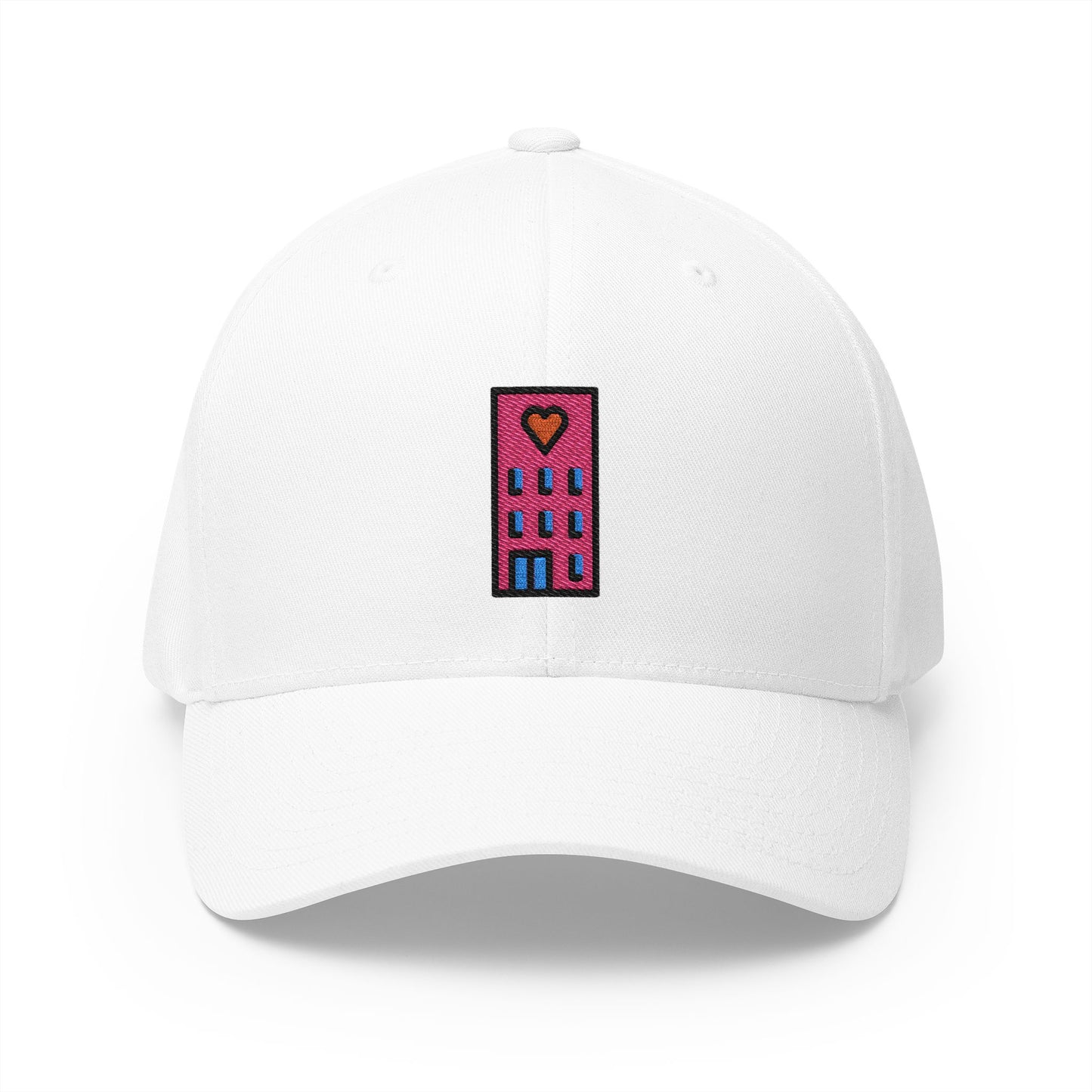 Love Hotel Emoji White Cap – Premium by Capmoji