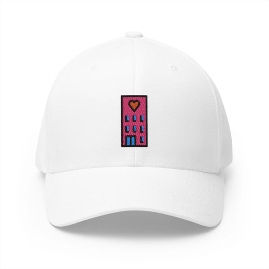 Love Hotel Emoji White Cap – Premium by Capmoji