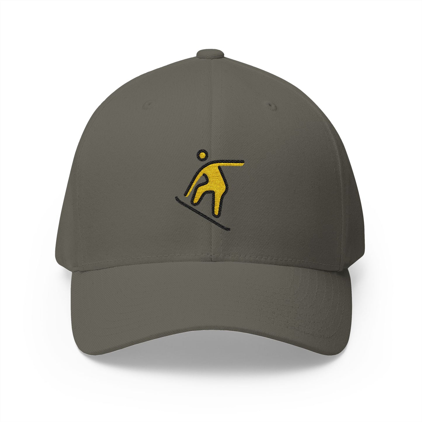 Snowboarder Emoji Olive Cap – Premium by Capmoji