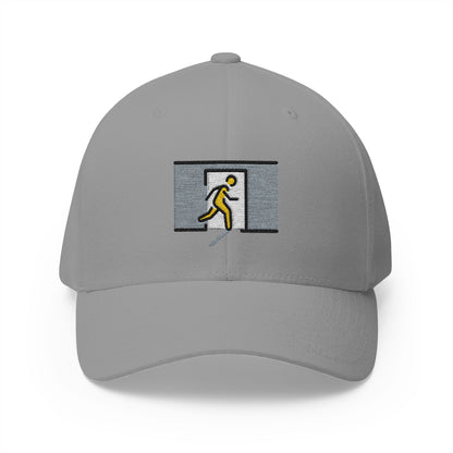 Emergency Exit Door Emoji Grey Cap – Premium by Capmoji