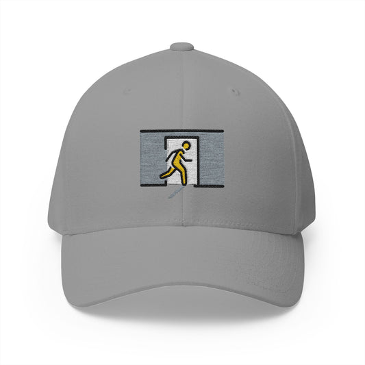 Emergency Exit Door Emoji Grey Cap – Premium by Capmoji