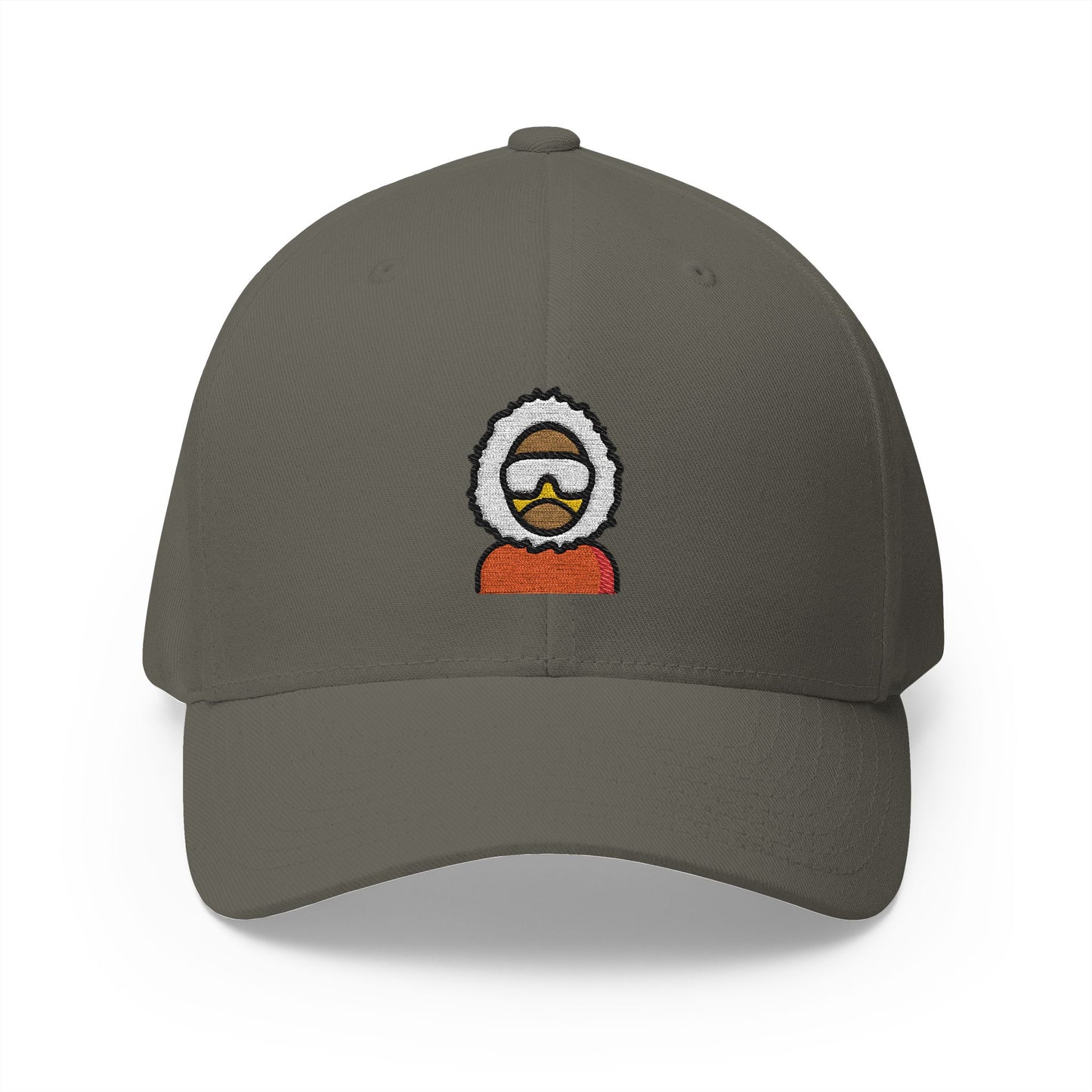 Polar Explorer Emoji Olive Cap – Premium by Capmoji