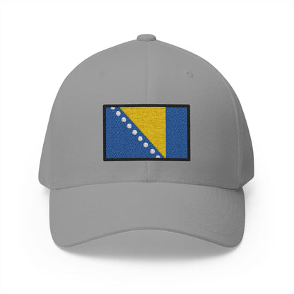 Flag: Bosnia & Herzegovina Emoji Grey Cap – Premium by Capmoji