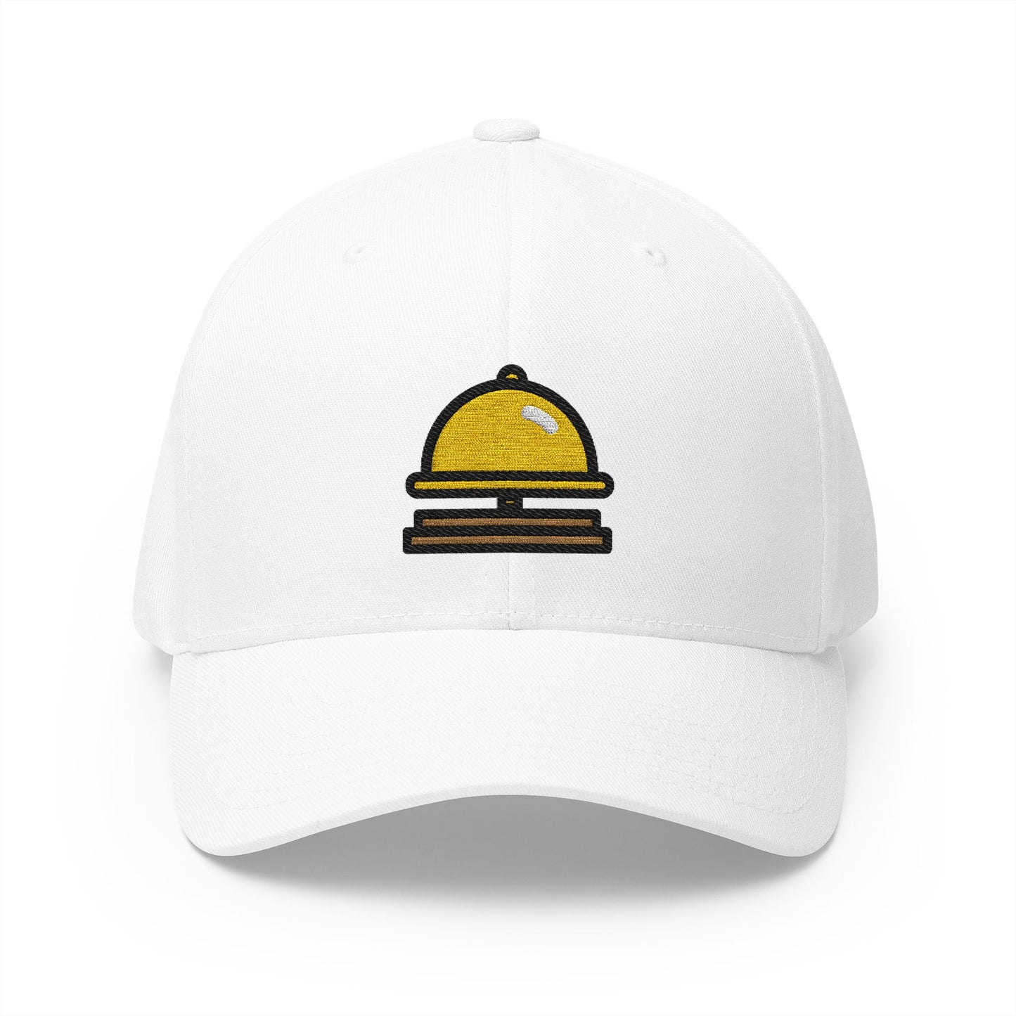 Bellhop Bell Emoji White Cap – Premium by Capmoji