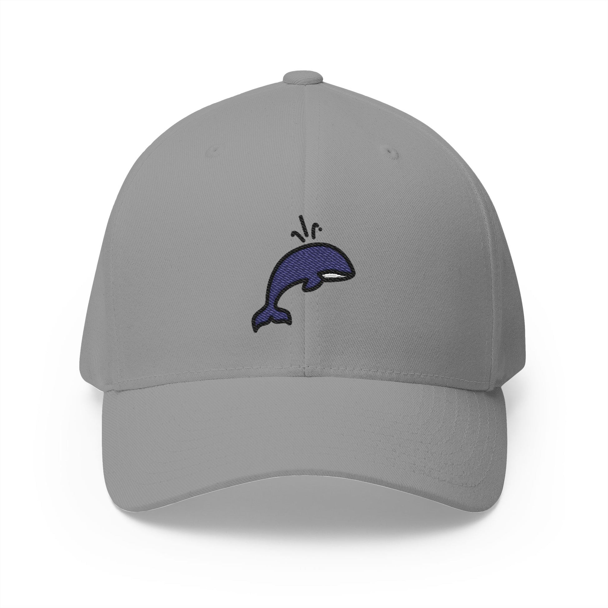 Spouting-Orca Emoji Grey Cap – Premium by Capmoji