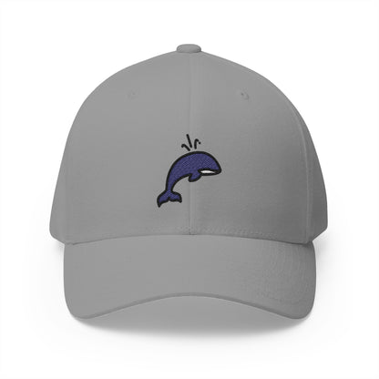 Spouting-Orca Emoji Grey Cap – Premium by Capmoji