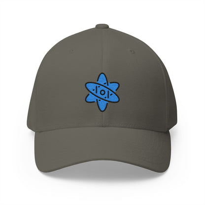 Atom Symbol Emoji Olive Cap – Premium by Capmoji