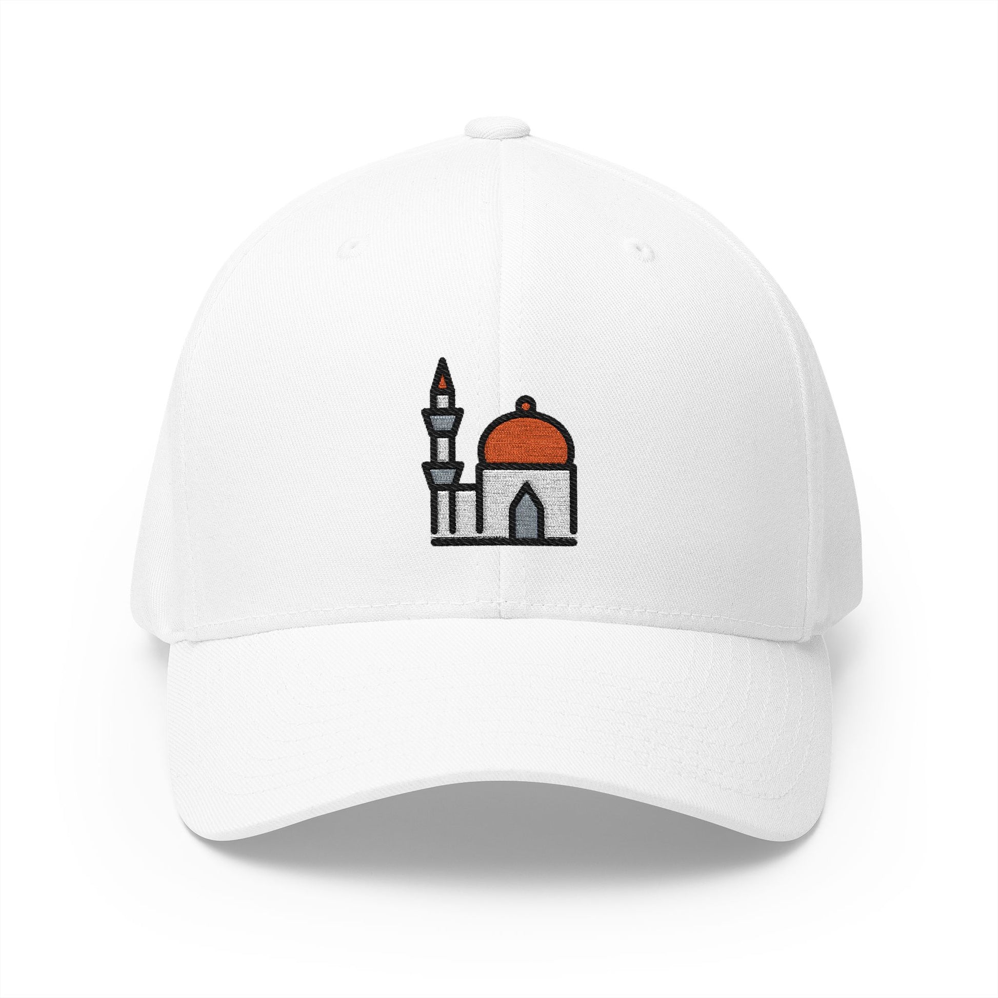 Mosque Emoji White Cap – Premium by Capmoji