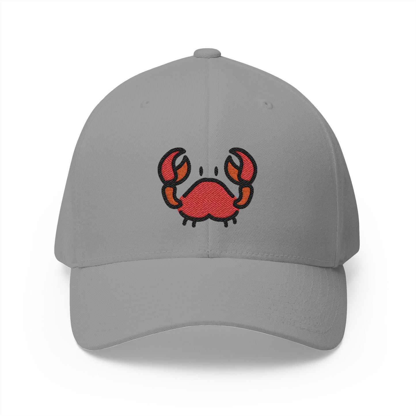 Crab Emoji Grey Cap – Premium by Capmoji