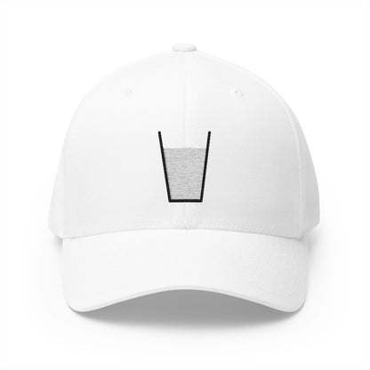 Glass Of Milk Emoji White Cap – Premium by Capmoji