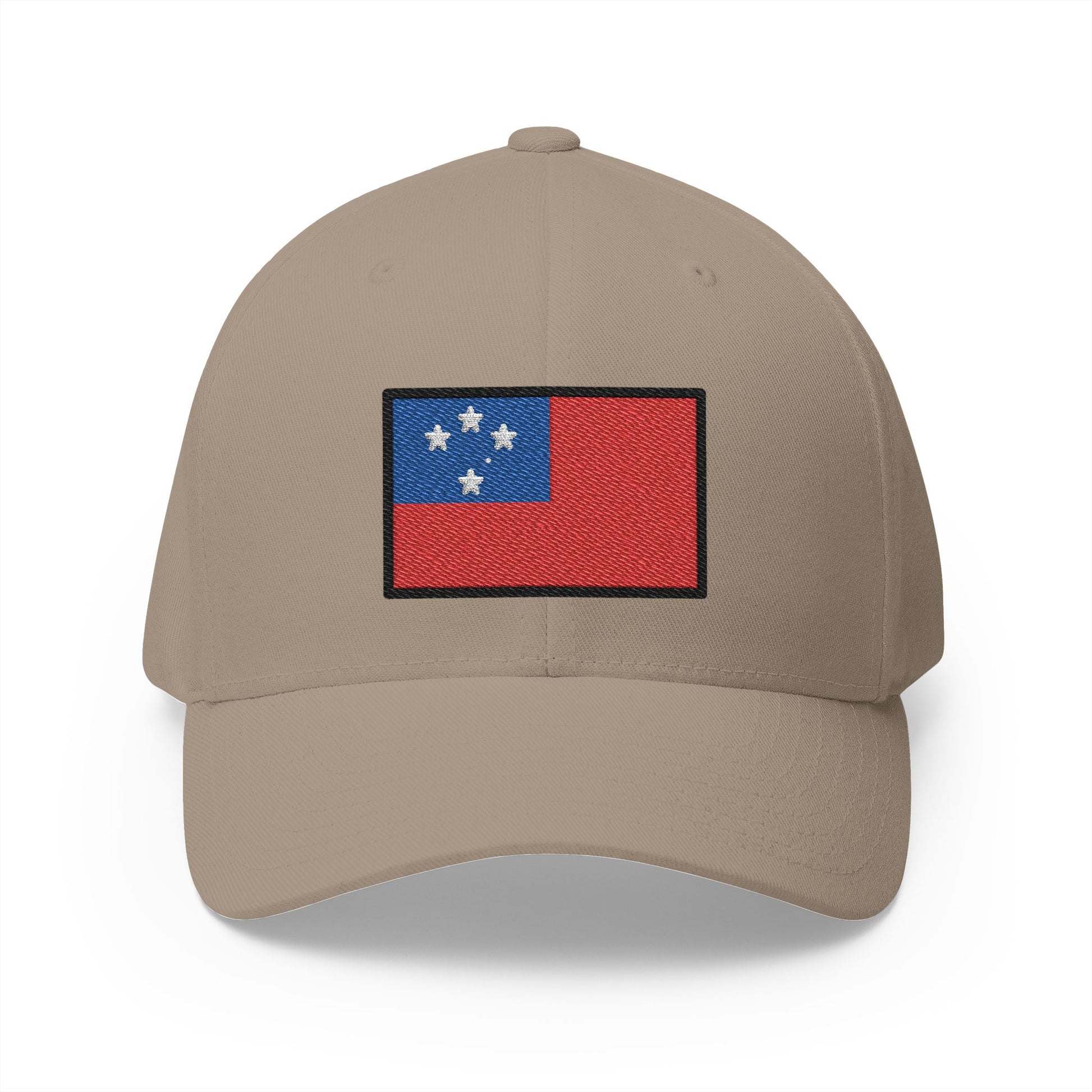 Flag: Samoa Emoji Khaki Cap – Premium by Capmoji