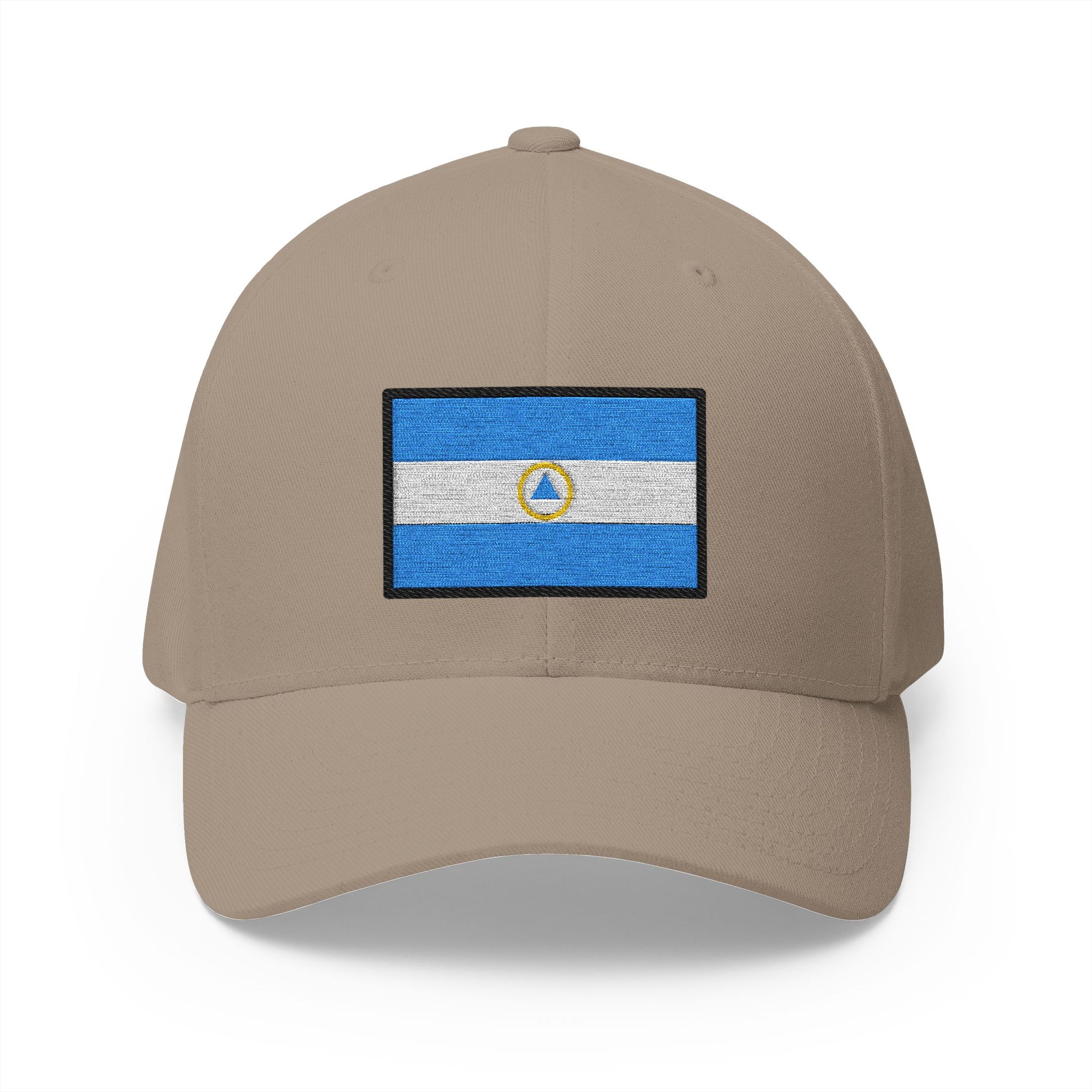 Flag: Nicaragua Emoji Khaki Cap – Premium by Capmoji
