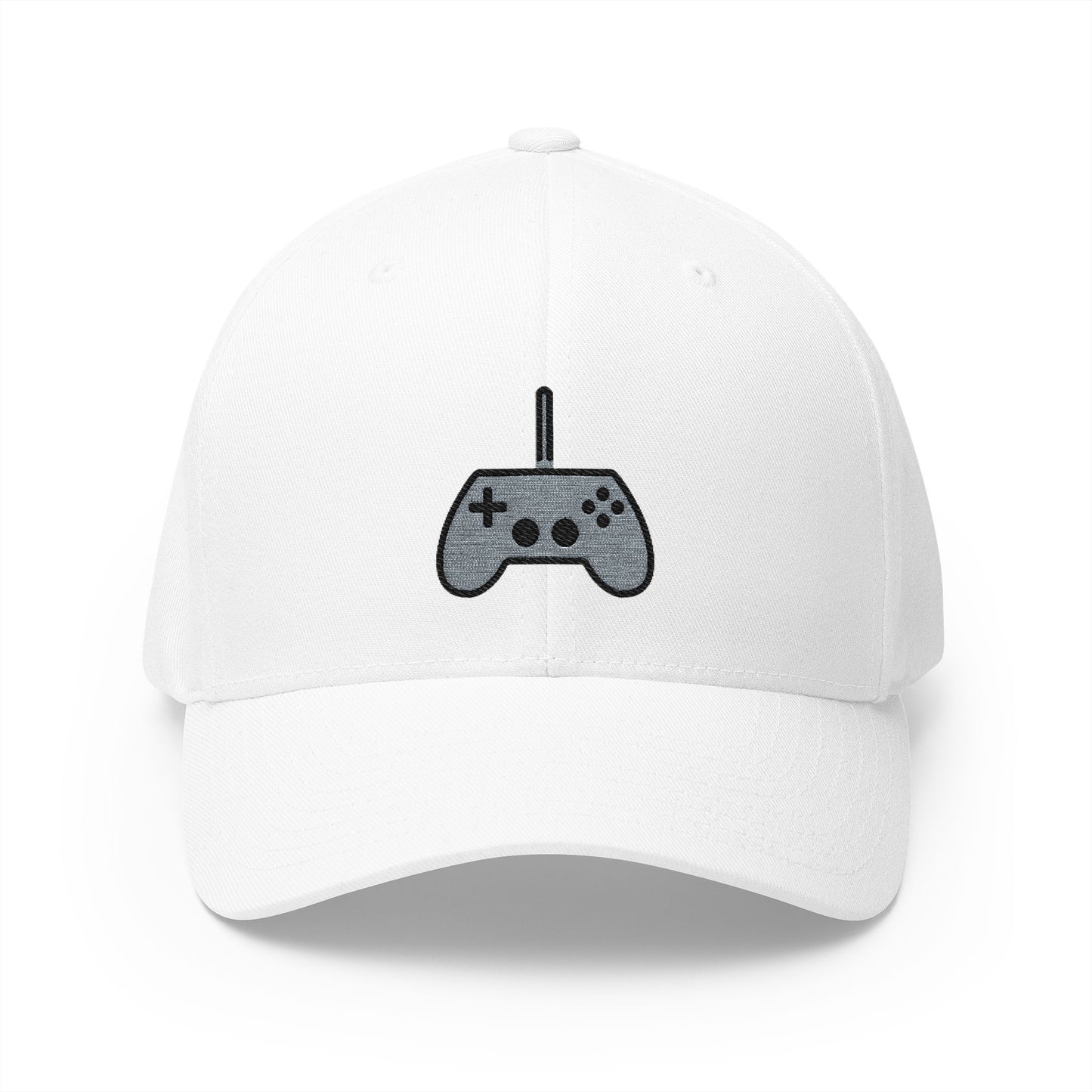 Video Game Emoji White Cap – Premium by Capmoji