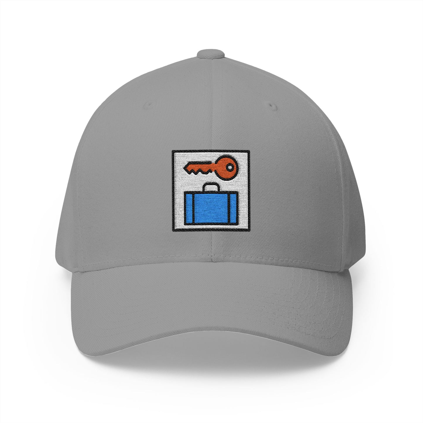 Left Luggage Emoji Grey Cap – Premium by Capmoji