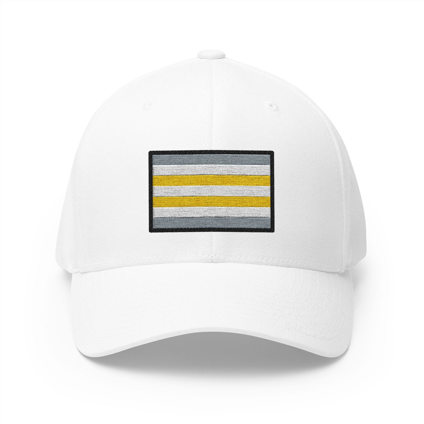Demigender Emoji White Cap – Premium by Capmoji