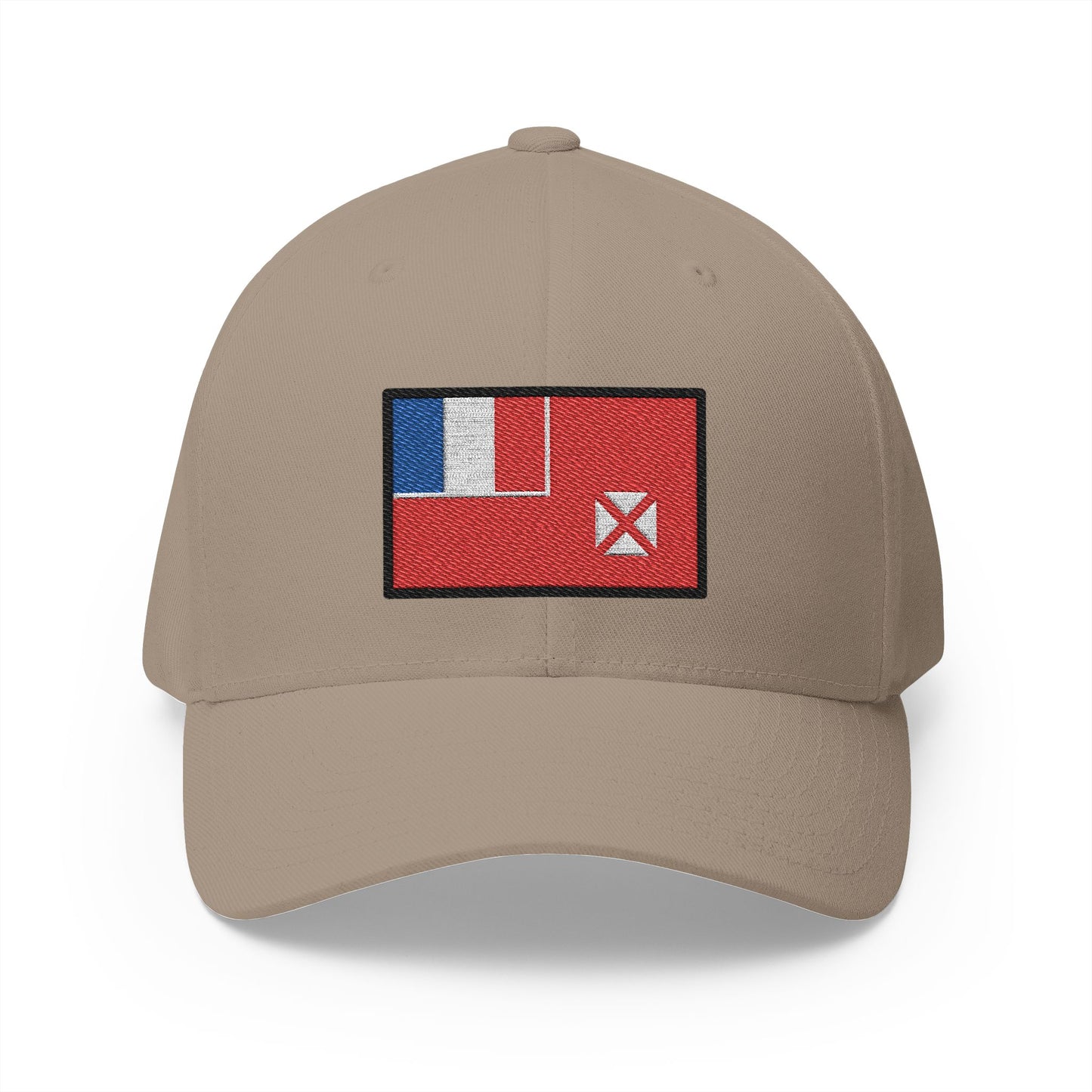 Flag: Wallis & Futuna Emoji Khaki Cap – Premium by Capmoji