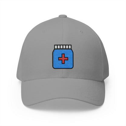 Medication Emoji Grey Cap – Premium by Capmoji