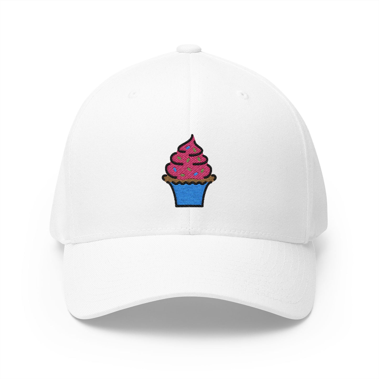 Cupcake Emoji White Cap – Premium by Capmoji