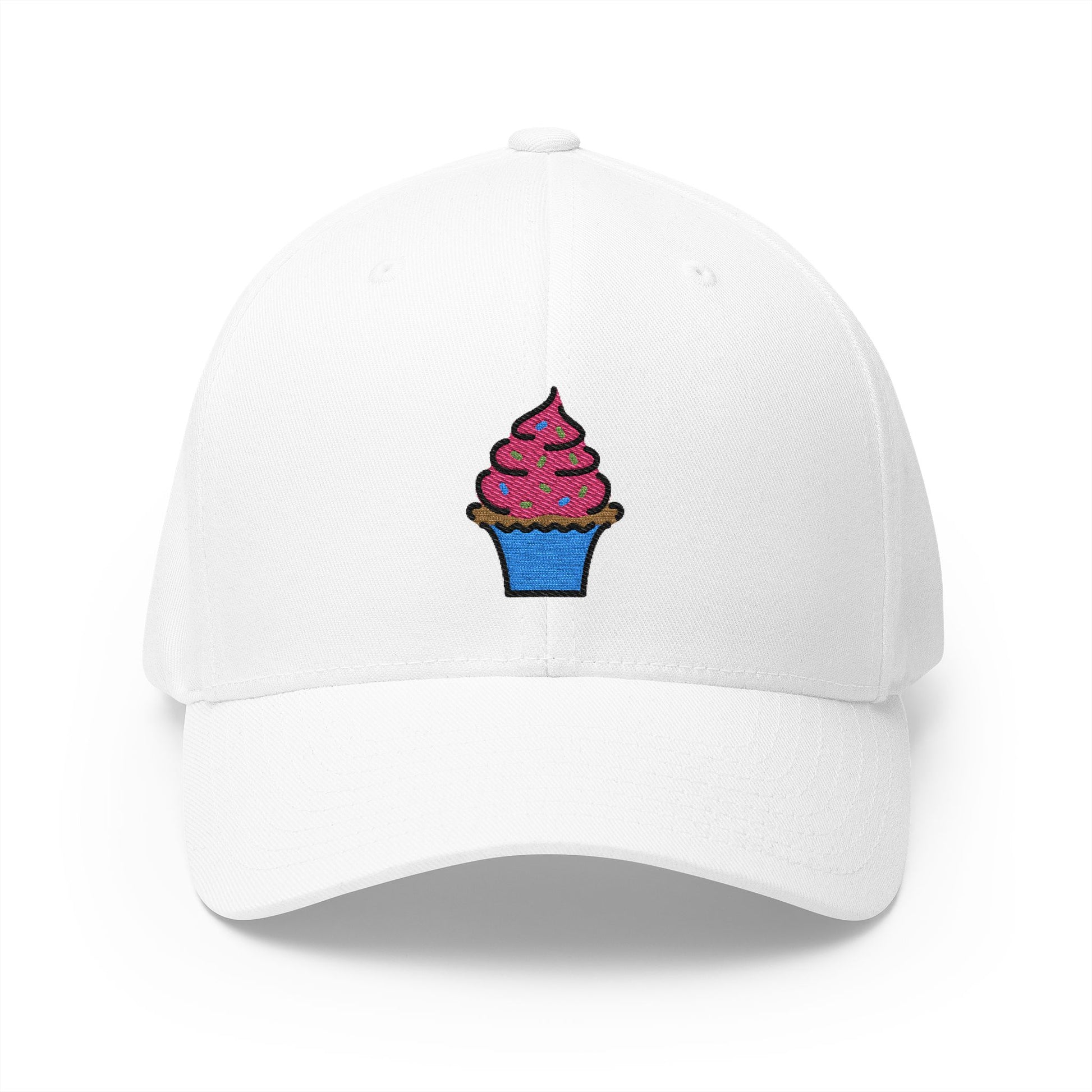 Cupcake Emoji White Cap – Premium by Capmoji