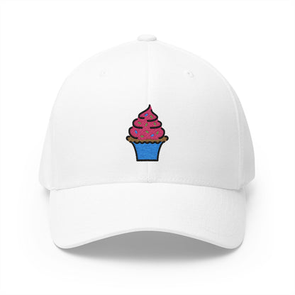 Cupcake Emoji White Cap – Premium by Capmoji