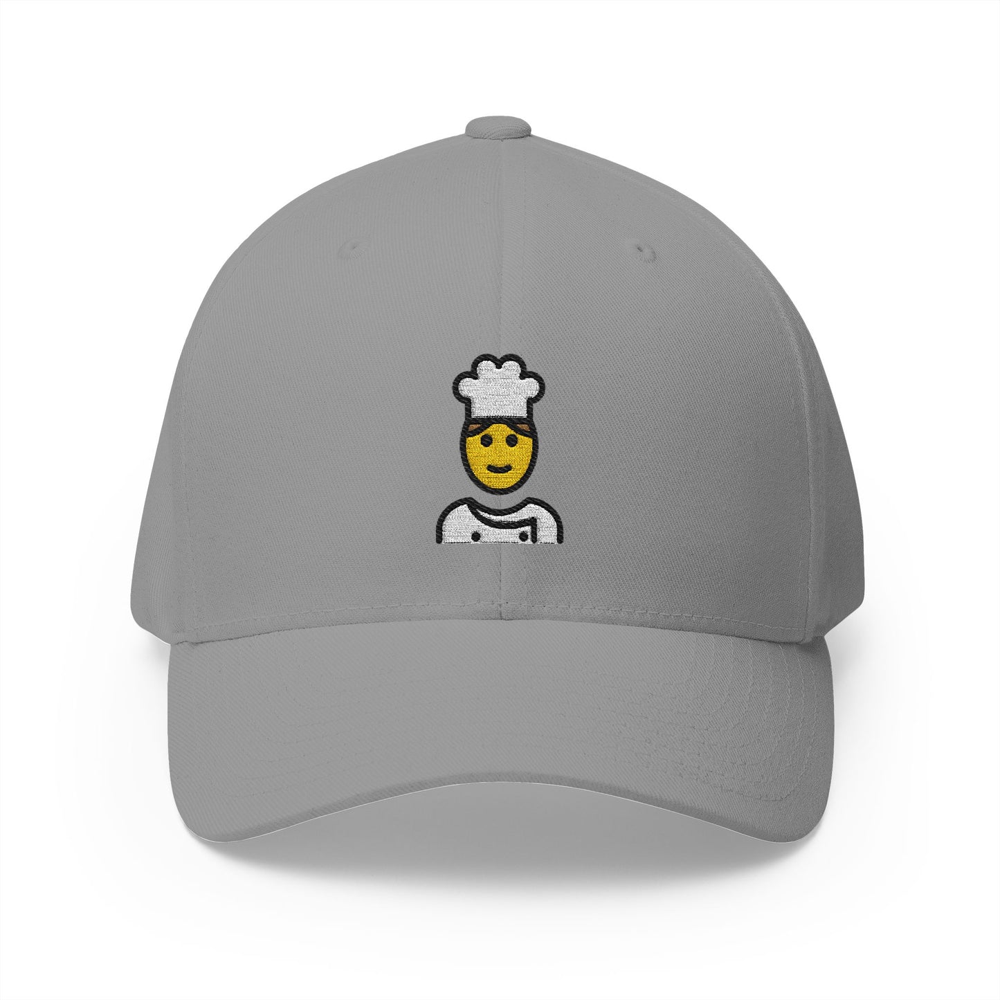 Man Cook Emoji Grey Cap – Premium by Capmoji