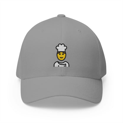Man Cook Emoji Grey Cap – Premium by Capmoji