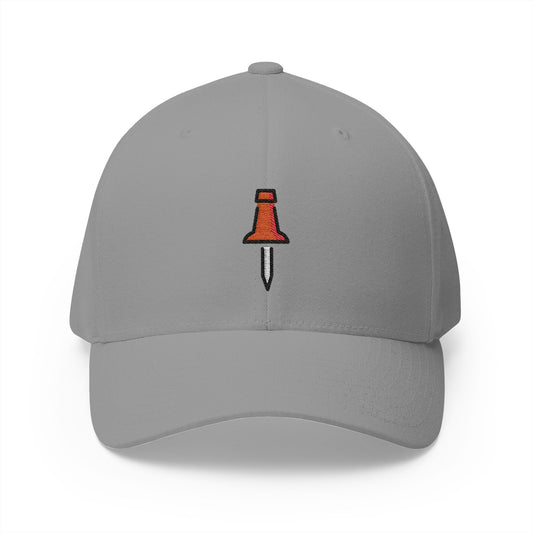 Pushpin Emoji Grey Cap – Premium by Capmoji