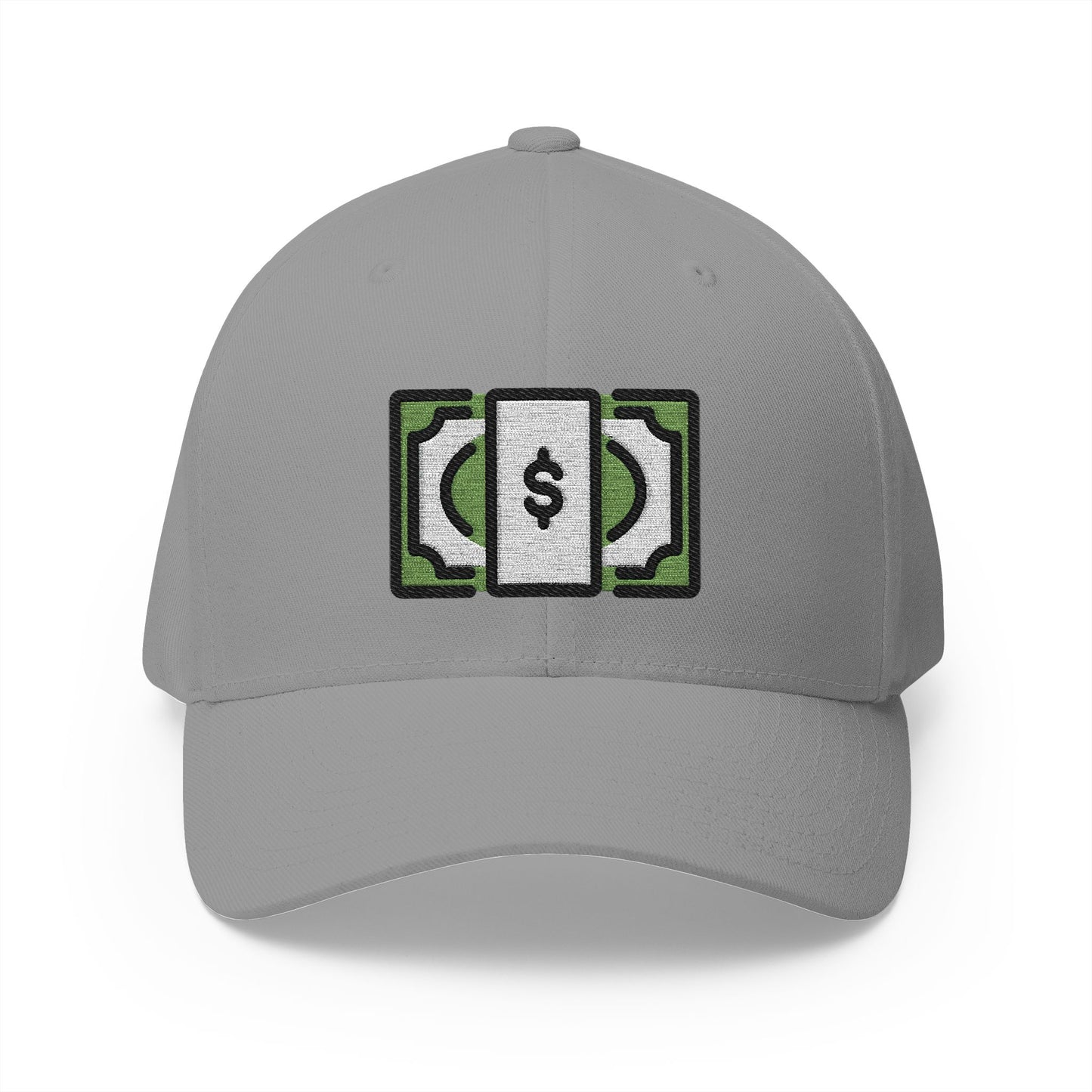 Dollar Banknote Emoji Grey Cap – Premium by Capmoji