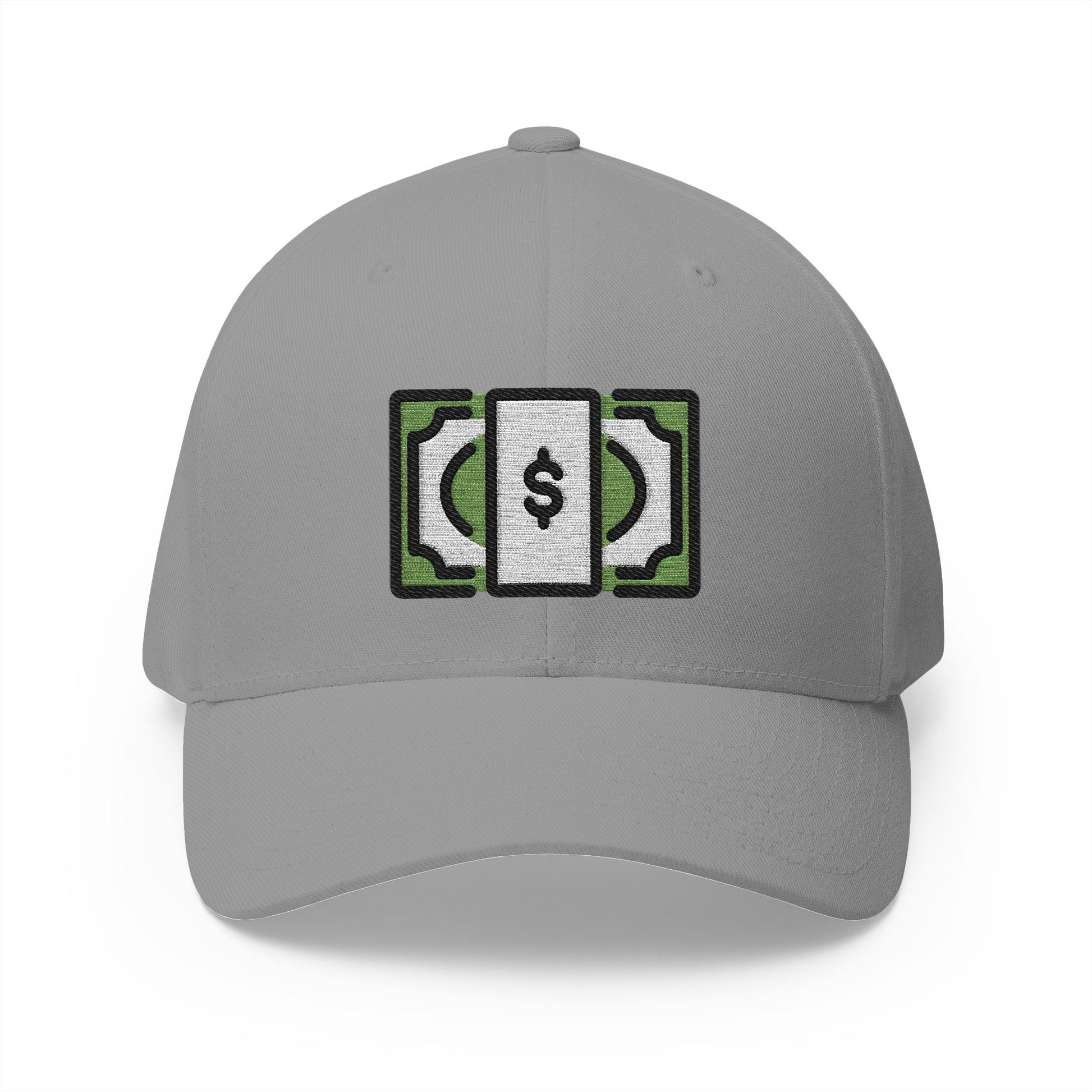 Dollar Banknote Emoji Grey Cap – Premium by Capmoji