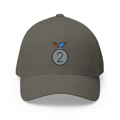 2nd Place Medal Emoji Olive Cap – Premium by Capmoji