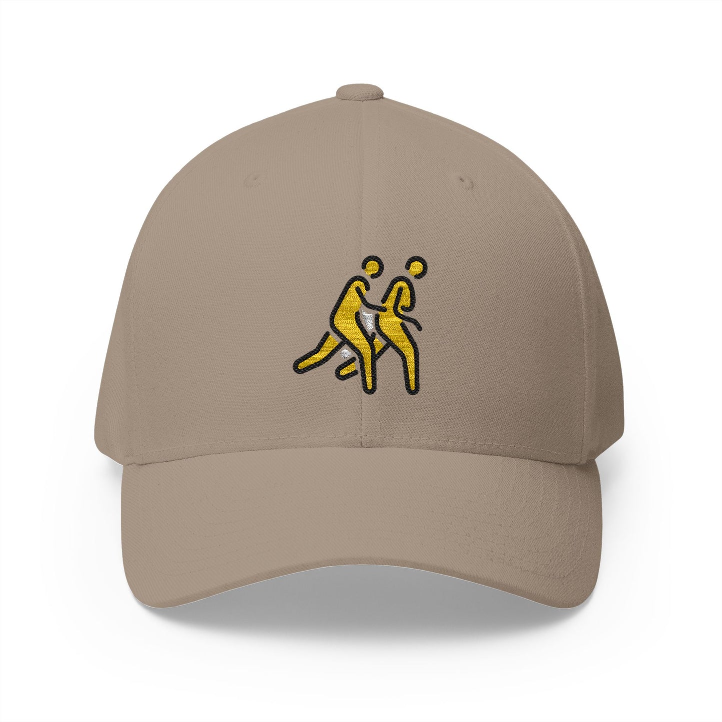 Evacuate Emoji Khaki Cap – Premium by Capmoji