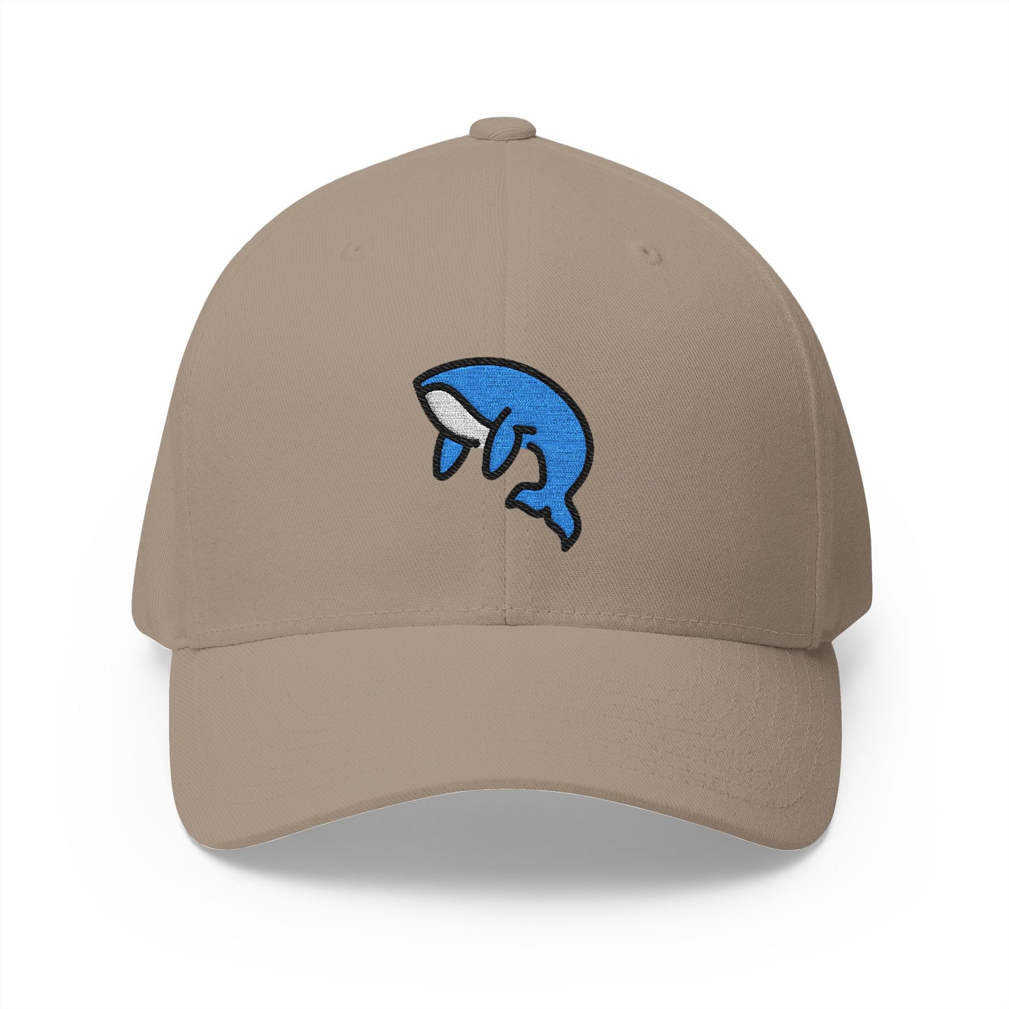 Whale Emoji Khaki Cap – Premium by Capmoji