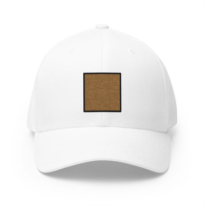 Brown Square Emoji White Cap – Premium by Capmoji