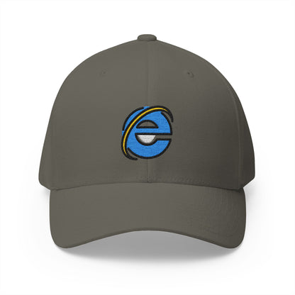 Internet Explorer Emoji Olive Cap – Premium by Capmoji