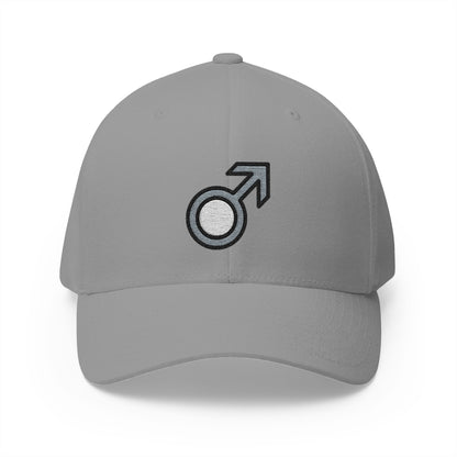 Male Sign Emoji Grey Cap – Premium by Capmoji