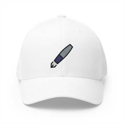 Fountain Pen Emoji White Cap – Premium by Capmoji
