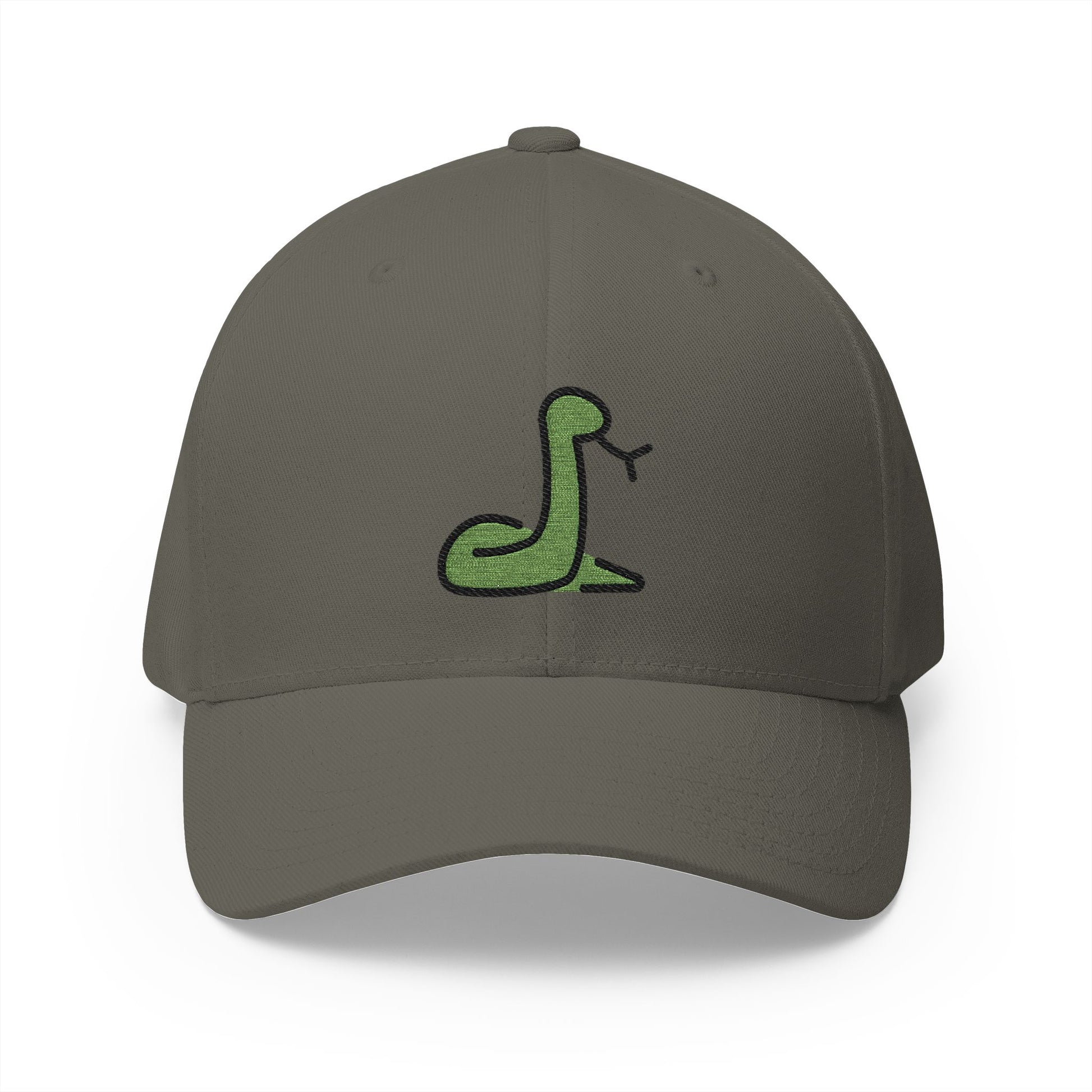 Snake Emoji Olive Cap – Premium by Capmoji