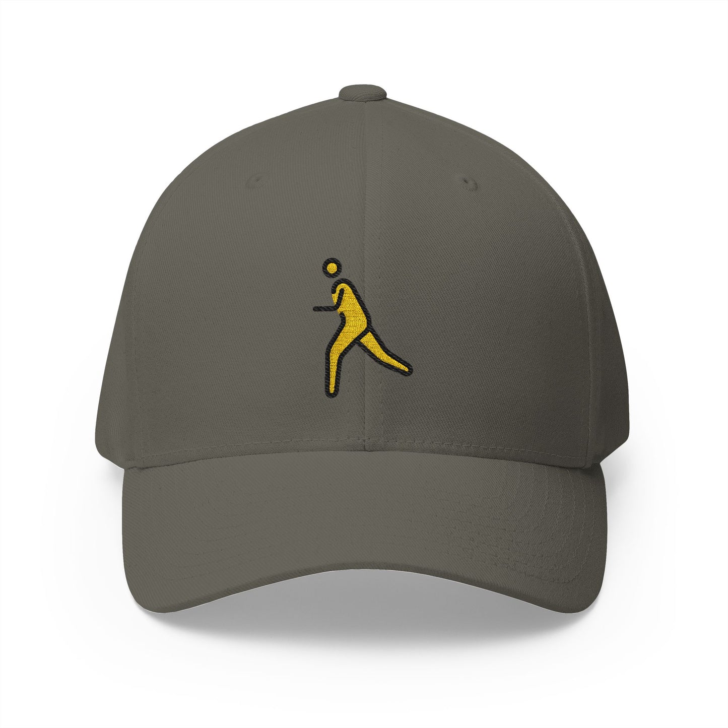 Person Running Emoji Olive Cap – Premium by Capmoji