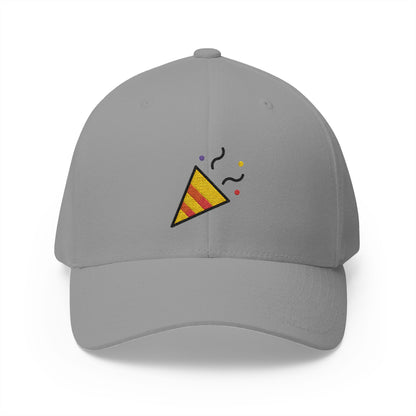 Party Popper Emoji Grey Cap – Premium by Capmoji
