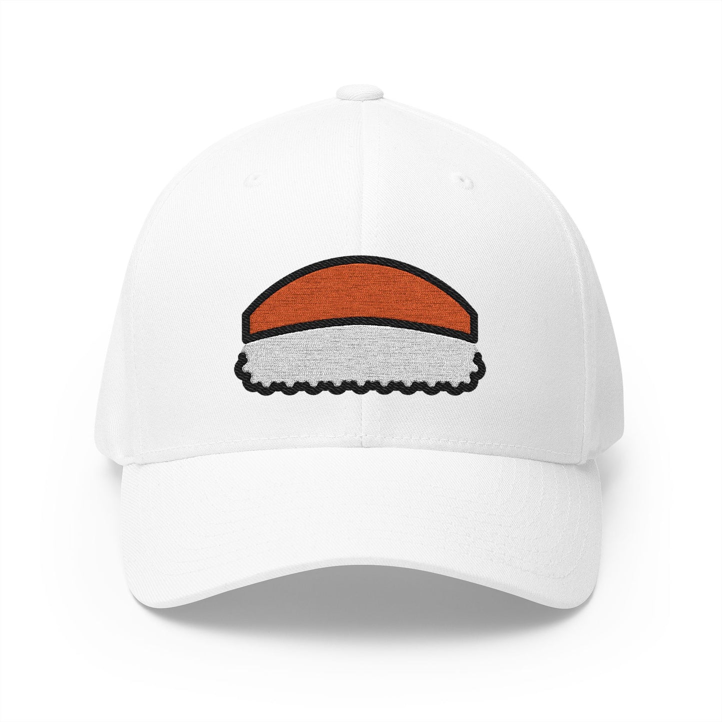 Sushi Emoji White Cap – Premium by Capmoji