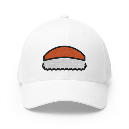 Sushi Emoji White Cap – Premium by Capmoji