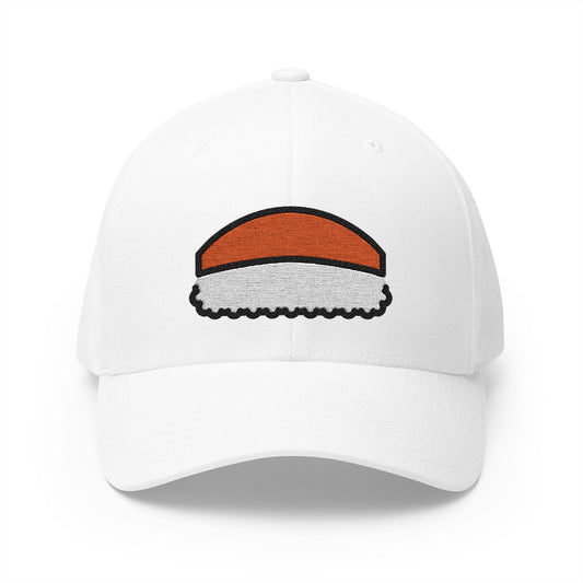 Sushi Emoji White Cap – Premium by Capmoji