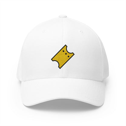 Ticket Emoji White Cap – Premium by Capmoji
