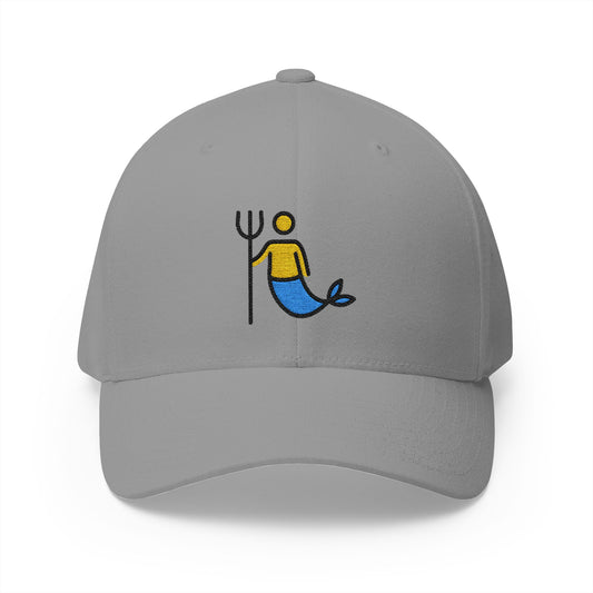 Merman Emoji Grey Cap – Premium by Capmoji