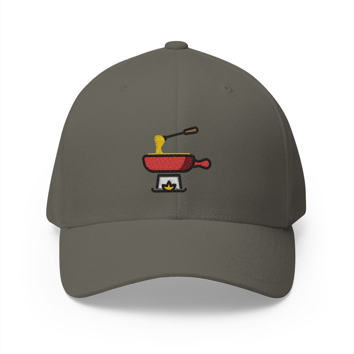 Fondue Emoji Olive Cap – Premium by Capmoji