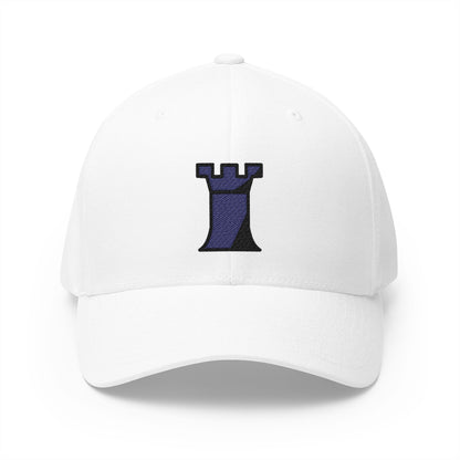 Black Chess Rook Emoji White Cap – Premium by Capmoji