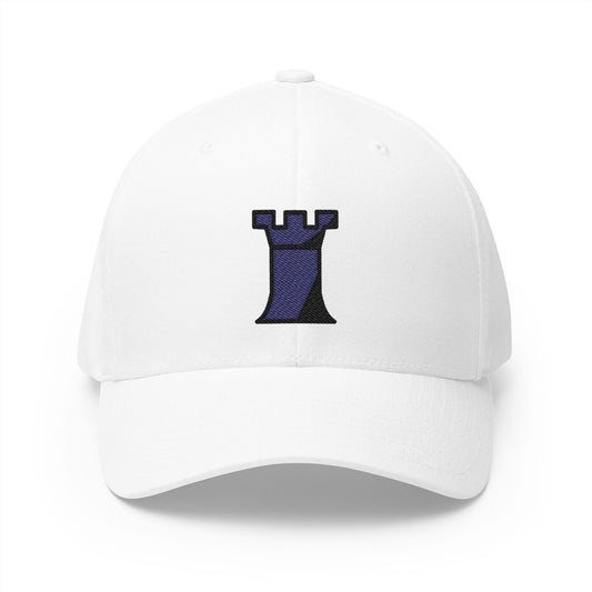 Black Chess Rook Emoji White Cap – Premium by Capmoji