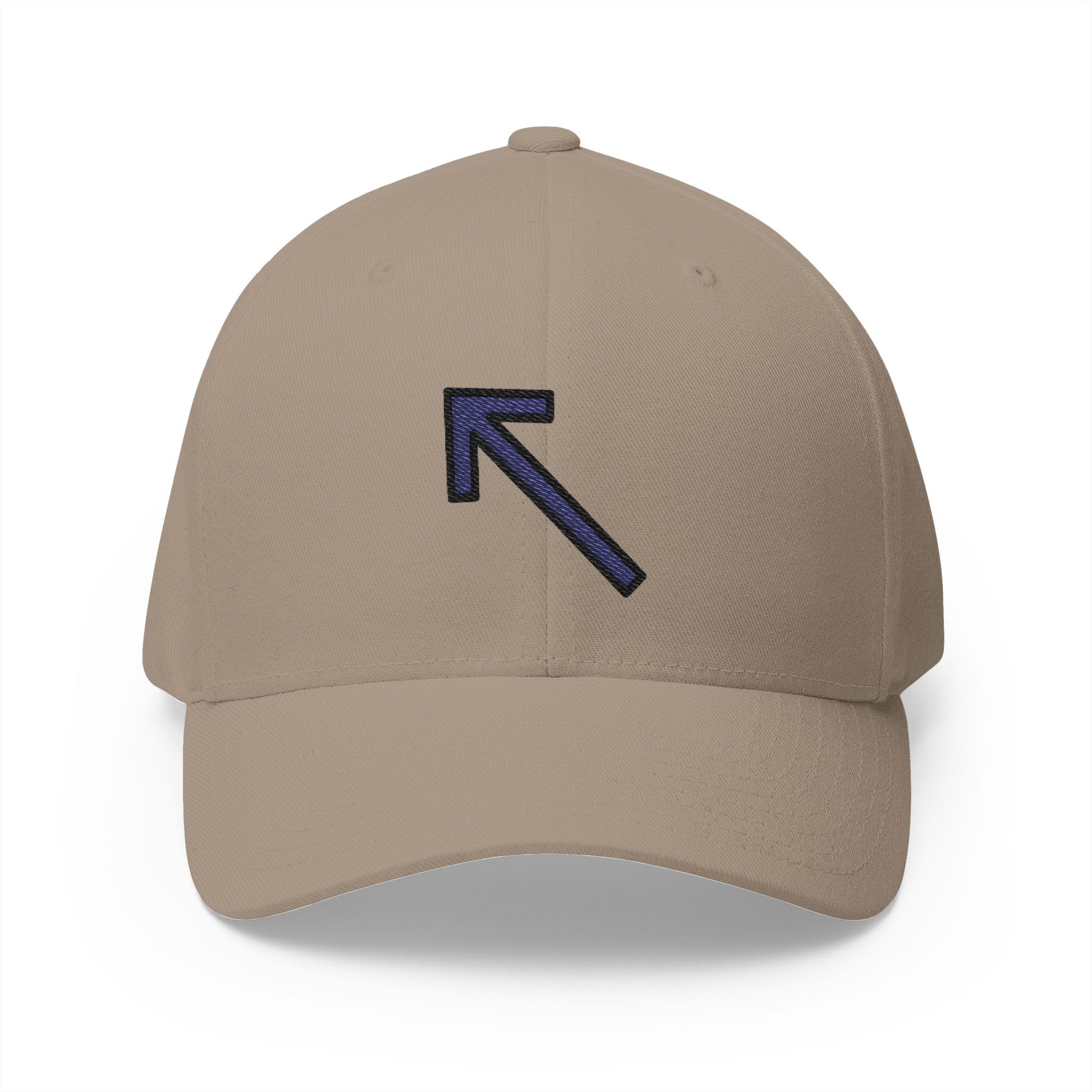 Up-Left Arrow Emoji Khaki Cap – Premium by Capmoji